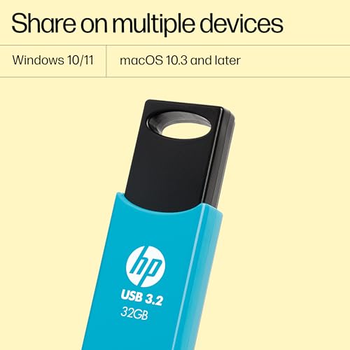 HP 712w 32GB USB 3.2 Flash Drive- Blue - Image 6