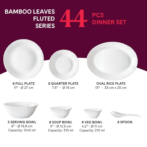 Larah by Borosil Bamboo Leaves
