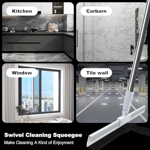 Bathroom Squeegee Plastic Wiper Rotating
