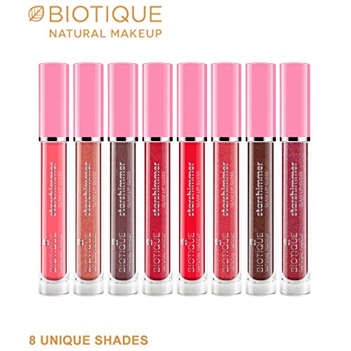 Biotique Natural Makeup Starshimmer Glam Lipgloss, Daring Desire, 3ml - Image 3