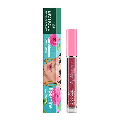 Biotique Natural Makeup Starshimmer Glam Lipgloss, Daring Desire, 3ml - Image 4