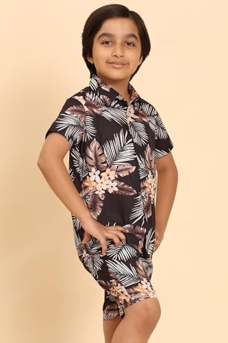 Boys Printed Casual Shirt Short
