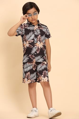 Boys Printed Casual Shirt Short