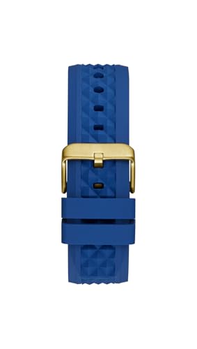 Guess Silicone Analog Blue Dial