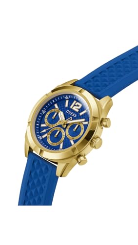 Guess Silicone Analog Blue Dial
