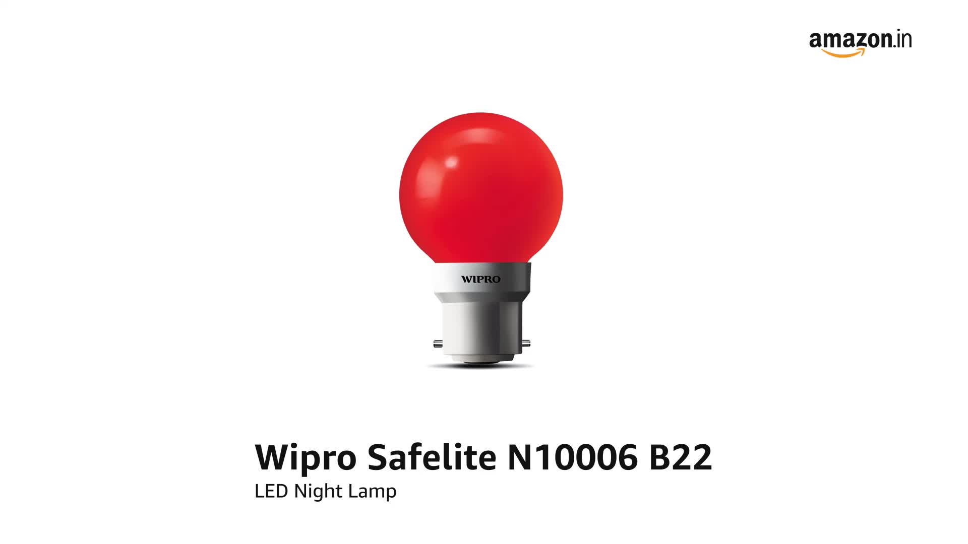 Wipro Safelite N10006 B22 0.5-Watt Led Night Lamp (Pack of 6, Blue) - Image 2