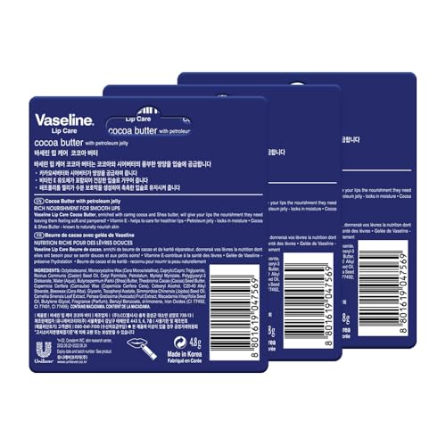 Vaseline Lip Care Aloe Vera Lip Balm Stick 4.8g (Pack of 3) - Image 3