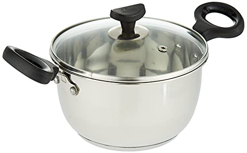 Crystal Stainless Steel Induction Bottom Casserole, 180 Mm, Standard, Multicolor