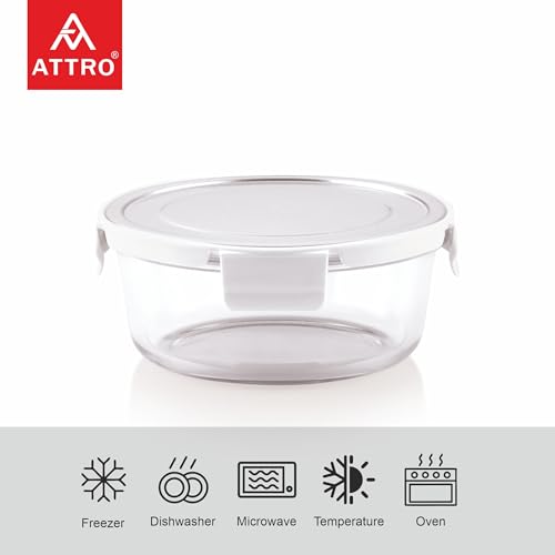 ATTRO Glassox Borosilicate Round Glass
