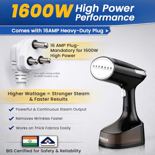 INALSA Steamer for Ironing Clothes