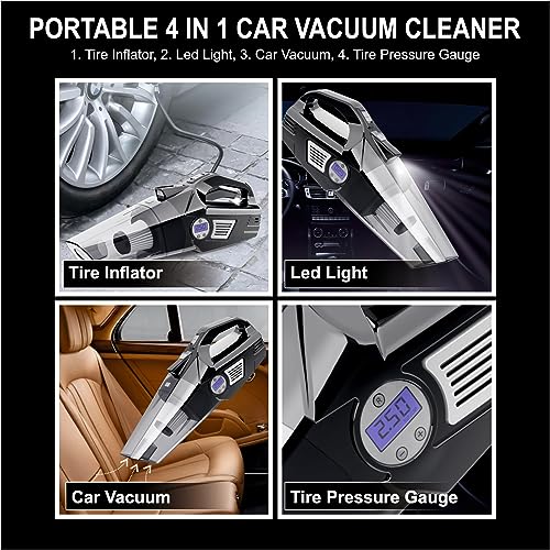 4 in1 Car Vacuum Cleaner
