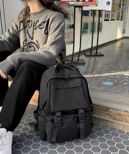 Glowic Black Backpacks for Men