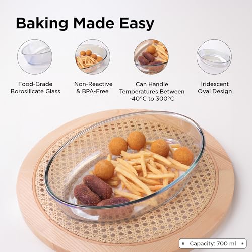 UMAI Borosilicate Glass Baking Tray-Oval