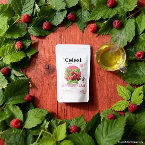 Celest Raspberry Leaf Tea | Red Raspberry Leaf Tea - 50 Teabags - Image 4