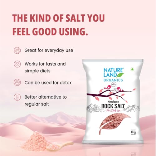Natureland Organics Himalayan Pink Rock Salt 1 KG - Organic Rock Salt - Image 5