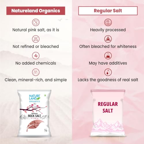 Natureland Organics Himalayan Pink Rock Salt 1 KG - Organic Rock Salt - Image 6