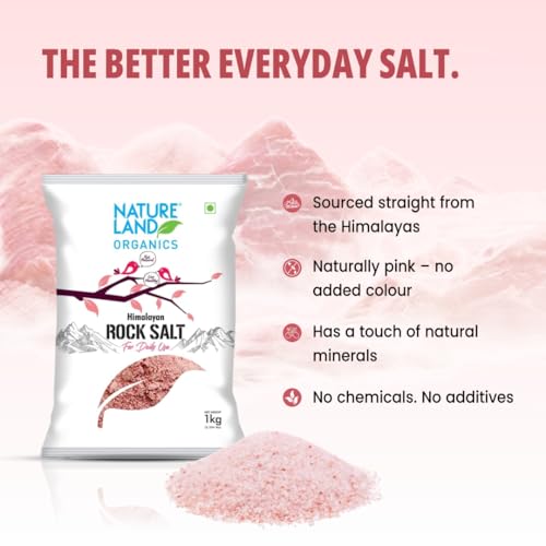 Natureland Organics Himalayan Pink Rock Salt 1 KG - Organic Rock Salt - Image 7