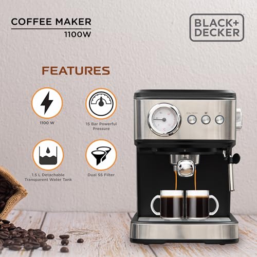 BLACK+DECKER BXCM1001IN 1100W 10-Cup 15