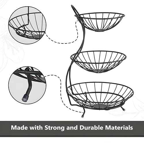 Kuber Industries Metal 3-Layer Basket