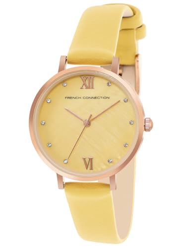 French Connection Analog Yellow Dial Women's Watch-FCN00065C - Image 2