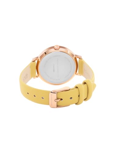 French Connection Analog Yellow Dial Women's Watch-FCN00065C - Image 3