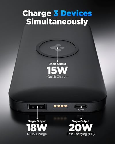 Spigen 2-in-1 10000mAh Wireless Charging