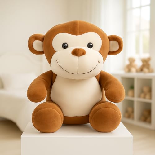 Babique Sitting Monkey Plush Soft