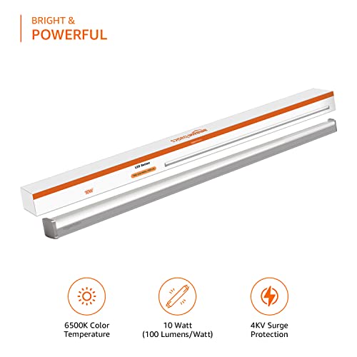 amazon basics - 10W LED Batten, Cool White (Pack of 4) - Image 4