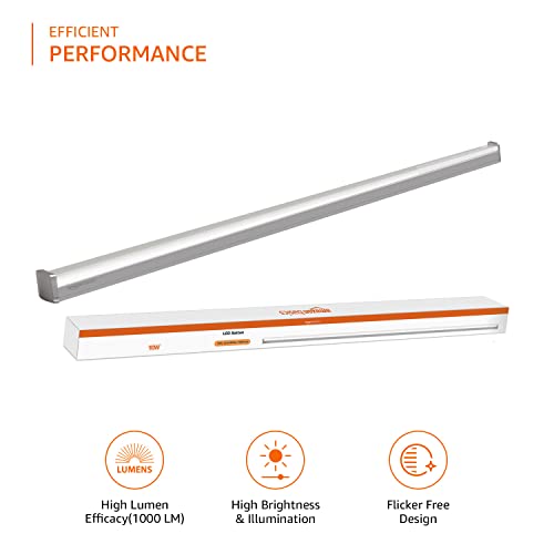 amazon basics - 10W LED Batten, Cool White (Pack of 4) - Image 5