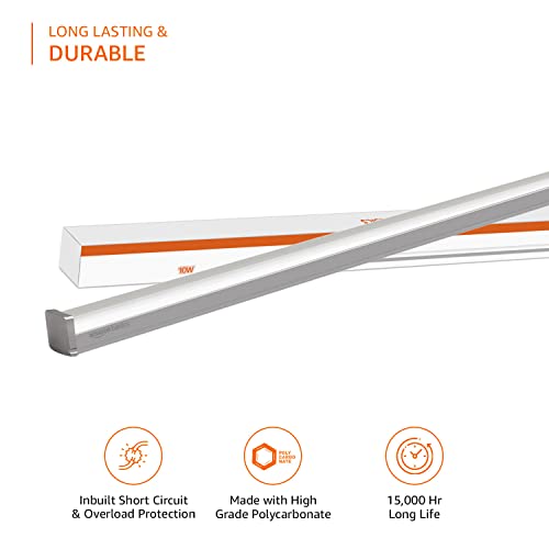 amazon basics - 10W LED Batten, Cool White (Pack of 4) - Image 6
