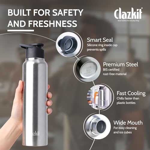 Clazkit Amaze 1000ml Sporty Stainless