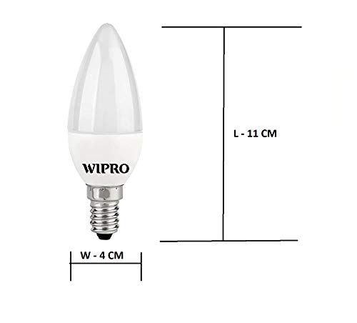 wipro Garnet 5W Frosted Candle