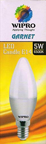wipro Garnet 5W Frosted Candle