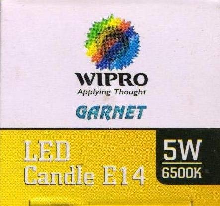 wipro Garnet 5W Frosted Candle