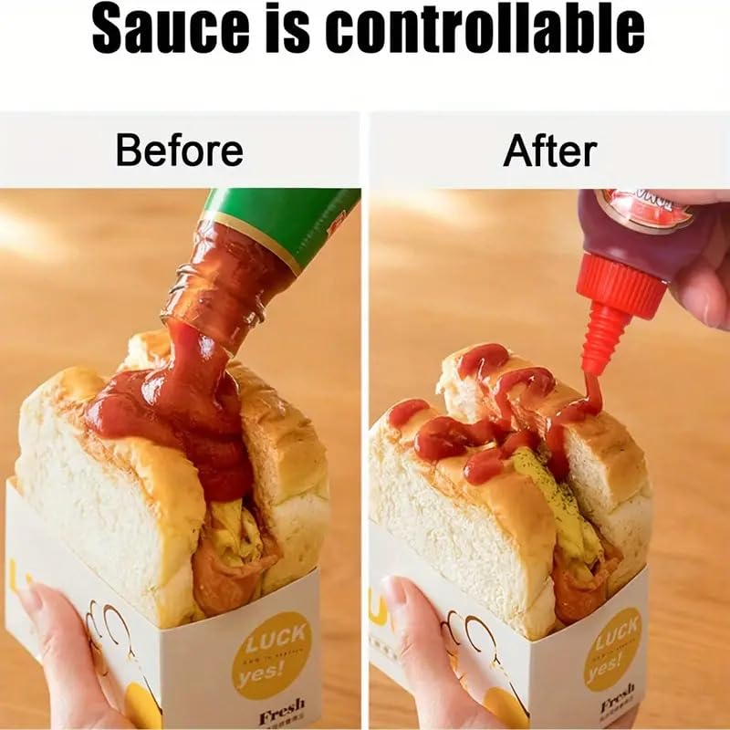 MaruHub 2pcs Mini Ketchup Bottles