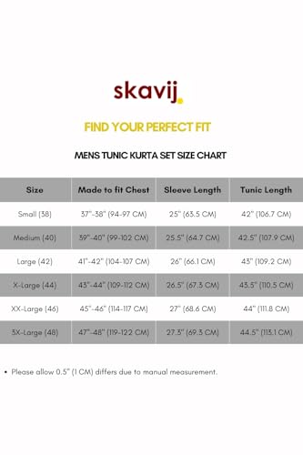 SKAVIJ Men's Brocade Silk Embroidered