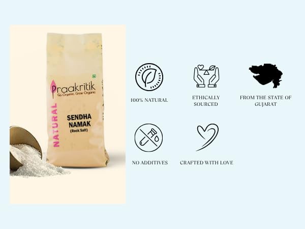 Praakritik Natural Rock Salt 2Kg