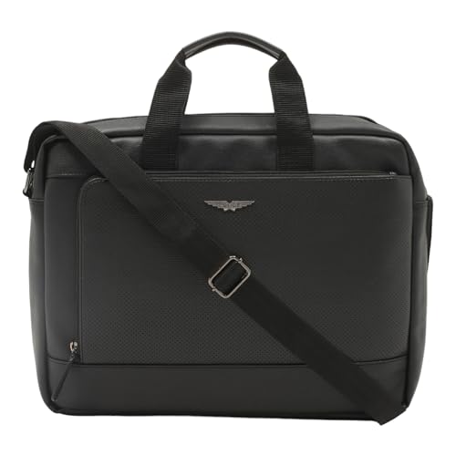 Police Tember 15" Laptop Briefcase - Black