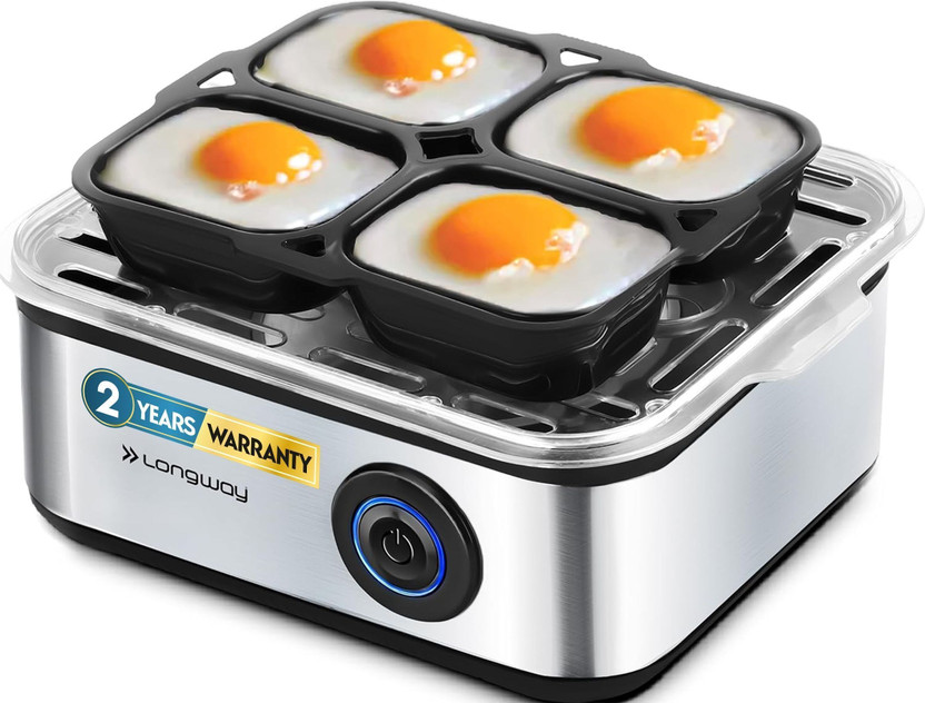 Longway Stainless Steel Egg Boiler for Steaming Cooking & Boiling...more