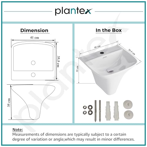 Plantex Wash Basin/Ceramic Wall Hung