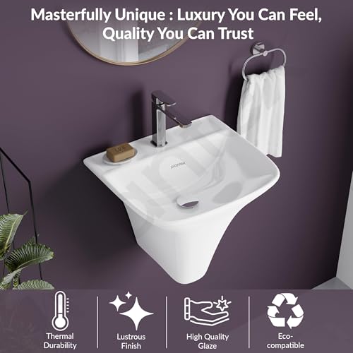 Plantex Wash Basin/Ceramic Wall Hung