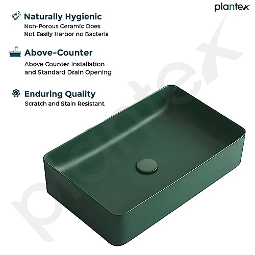 Plantex Rectangular Ceramic Wash Basin/Tabletop