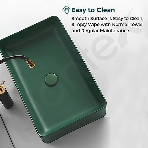 Plantex Rectangular Ceramic Wash Basin/Tabletop