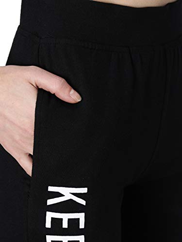 KOTTY Black Poly Cotton Sports