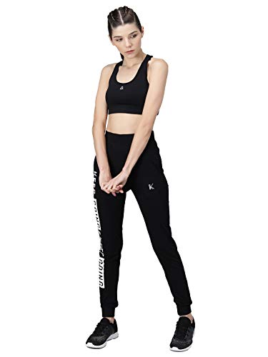 KOTTY Black Poly Cotton Sports