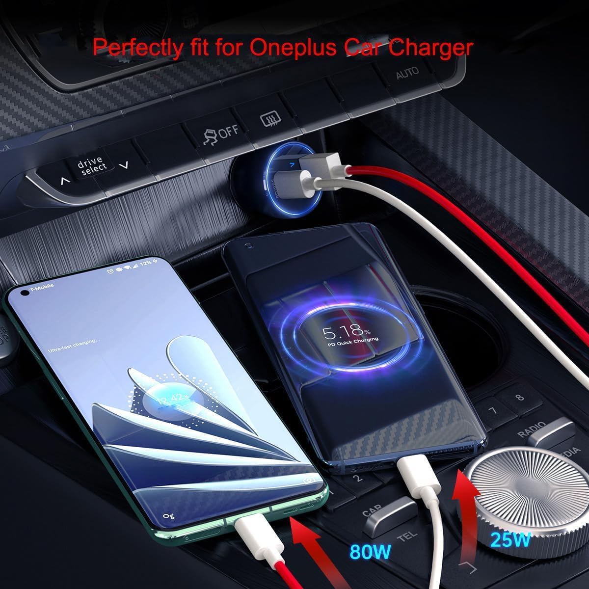 One Plus 80W Fast Charging