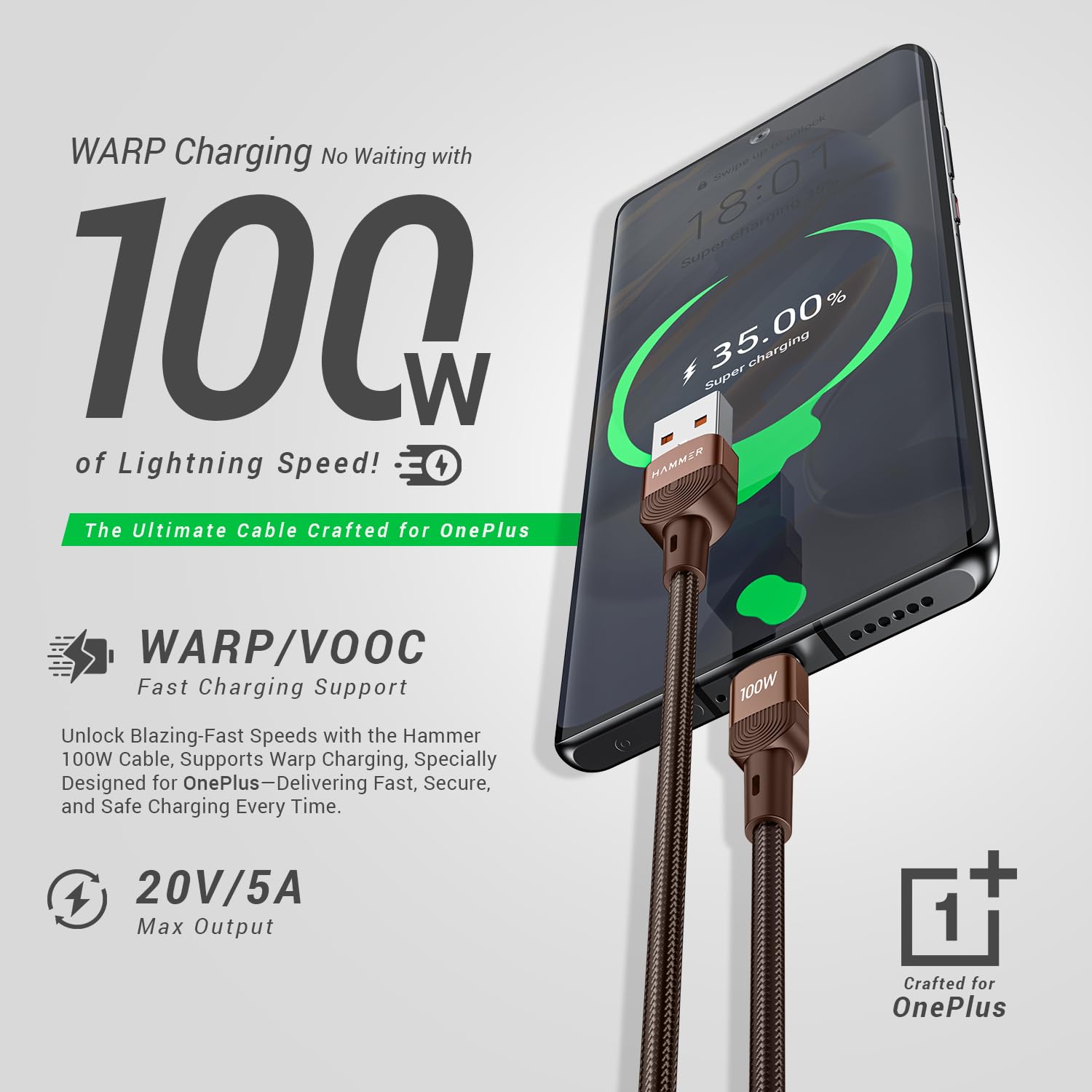HAMMER 100W 5A USB