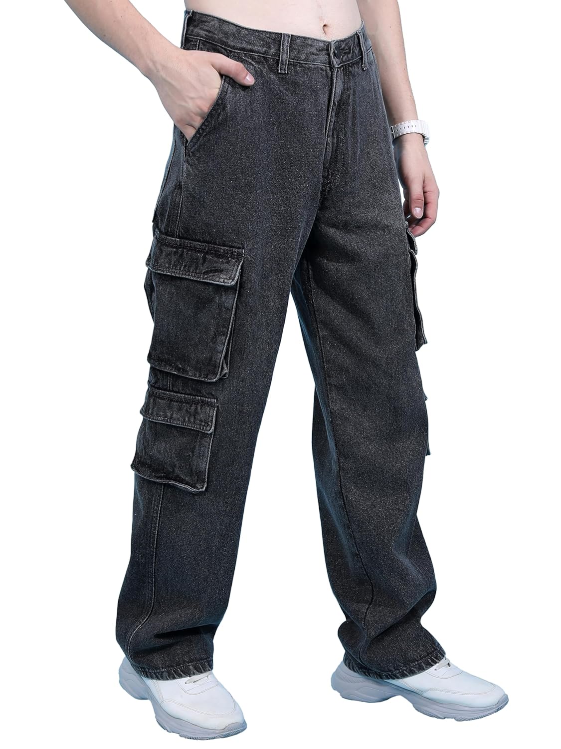 Highlander Men's Relaxed Fit Jeans | Mid Rise | Cotton | Jeans for Men