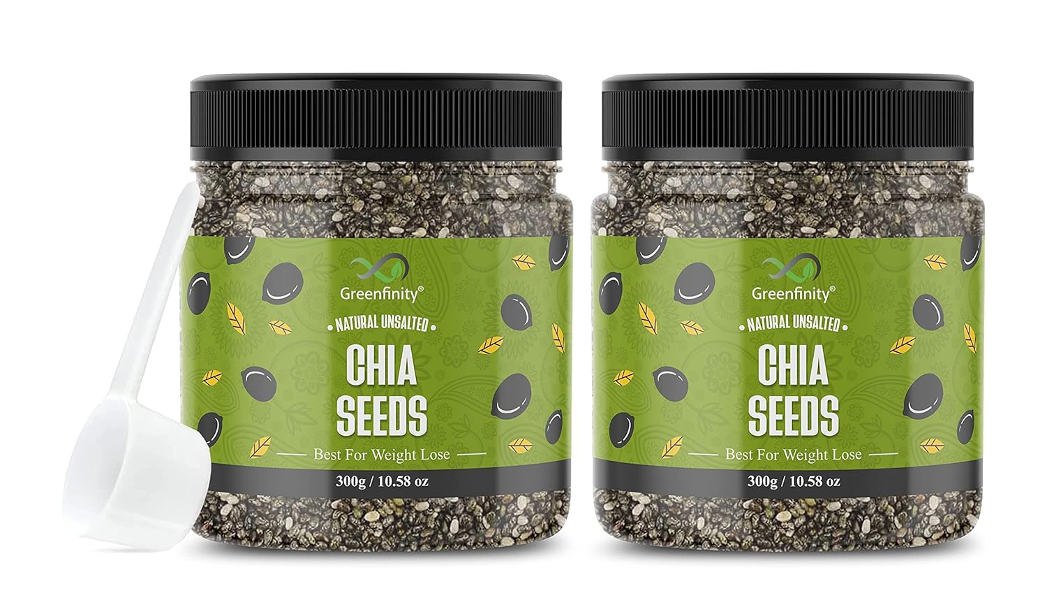 GreenFinity: Premium Chia Seeds 300g+300g